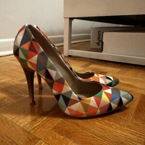 Colourful Leather High Heels